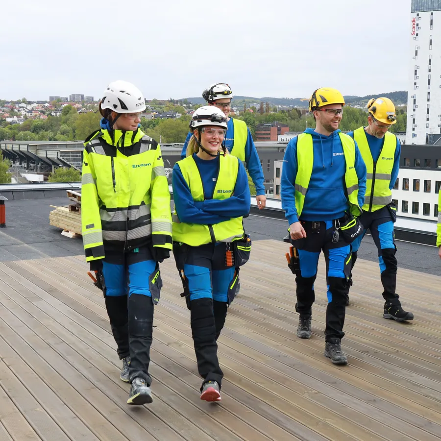Ansatte og lærlinger i Elteam